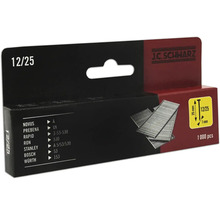 J.C. Schwarz klammer 12/25, förpackning med 1000 stycken