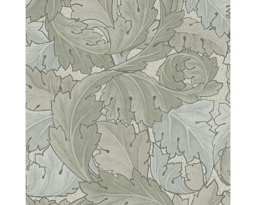 Tapet WILLIAM MORRIS Floral green 0,52x10,05m Tapet med bladmönster