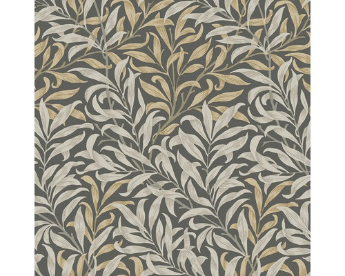 Tapet WILLIAM MORRIS Leaf créme green 0,52x10,05m Tapet med bladmönster för väggdekoration