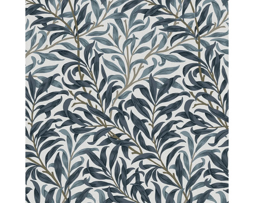 Tapet WILLIAM MORRIS Leaf blue white 0,52x10,05m