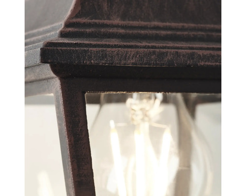 Detaljbild av en utomhuslampa