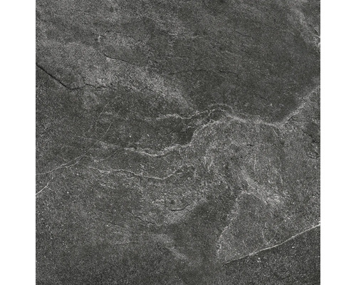 Utomhusklinker FLAIRSTONE Granitkeramik City wave svart 60 x 60 x 2 cm