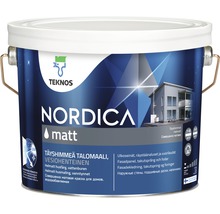 Hink med Teknos Nordica matt fasadfärg