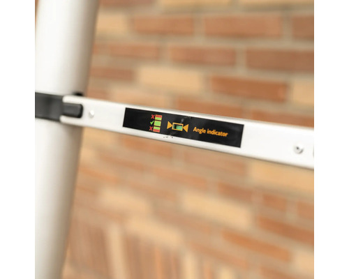 Vinkelindikator på en stege