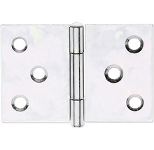 Dörrgångjärn i metall med sex fästhål