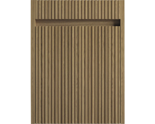 Träpanel med vertikala spår