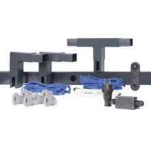 Komplett dammstängselbelysning med sex lampor, transformator, styrning och tillbehör