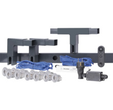 Komplett ljusslinga med tillbehör och fjärrkontroll.