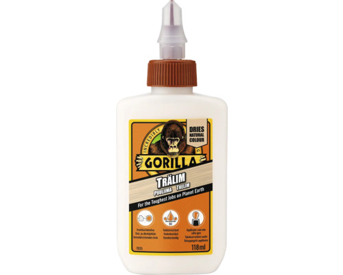 Trälim GORILLA Wood Glue 118 ml i flaska