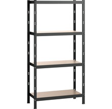 Förvaringshylla SCHULTE REGALWELT 193x128x60cm metall/trä 4 hyllplan max. 800kg