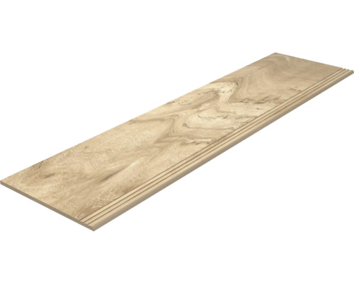 Trappstegsplatta med träutseende