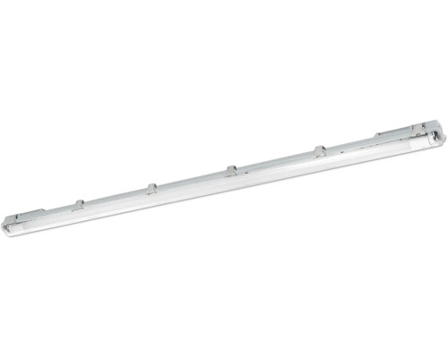 Lysrörsarmatur EGLO Clear plus LED grå IP65 650mm Våtrumslampa