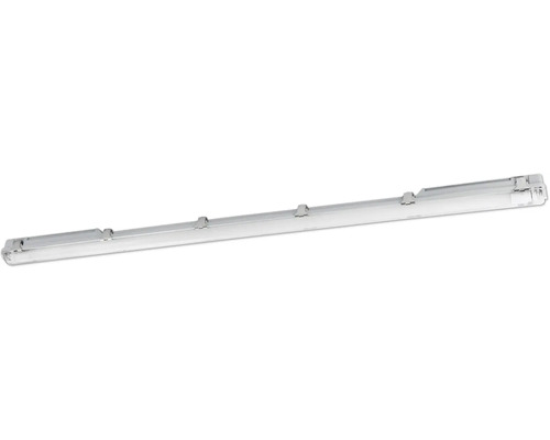 Lysrörsarmatur EGLO Clear plus LED grå IP65 1258mm Långsmal lampa för takmontering