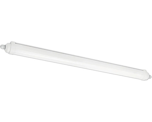 Lysrörsarmatur EGLO Strong LED grå IP65 1120mm Våtrumslampa för takmontering