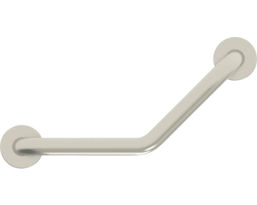 Badkarshandtag REIKA Comfort vinkelhandtag rostfritt stål borstat 45,5 cm