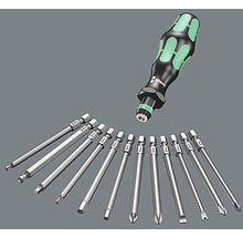 Wera bitsats med skruvmejselhandtag och diverse bits