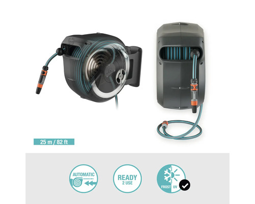 Gardena väggslangbox med 25 meters slang