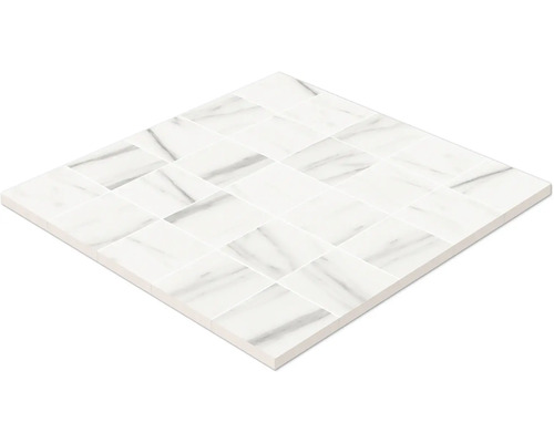 Keramisk mosaikplatta med flätat utseende