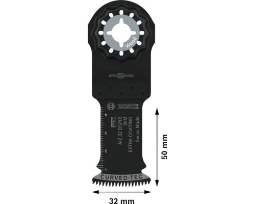 Bosch dyksågblad för trä, 32 millimeter brett och 50 millimeter högt