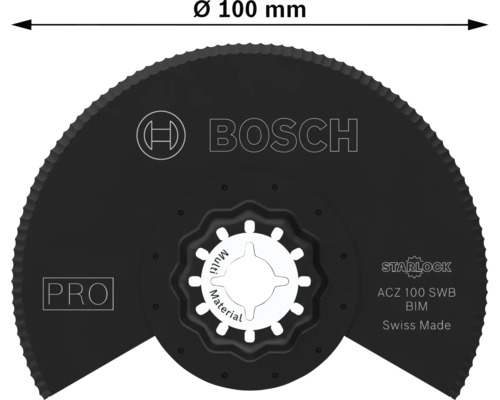 Bosch dyksågblad ACZ 100 SWB BIM med en diameter på 100 millimeter