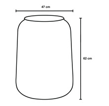 Skiss av en planteringslåda som mäter 47 gånger 62 centimeter.
