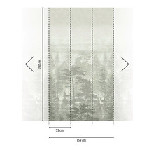 Fototapet med skogsmotiv, mått 280 gånger 159 centimeter