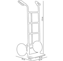 Säckkärra CARGO POINT 150kg aluminium