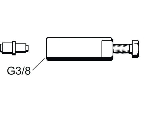 G3/8 gängad koppling