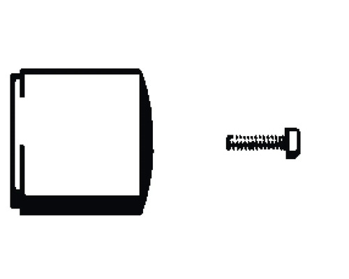 Gångjärn och skruv för fastsättning