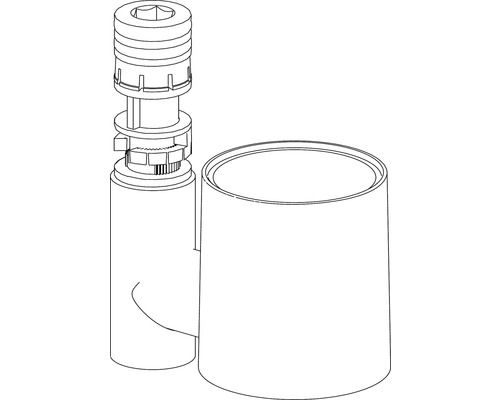 Insida av en toalettspolningstank med hölje