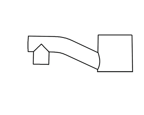 Takränna symbol för sanitära installationer