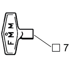 Symbol för frostskydd med nummer 7