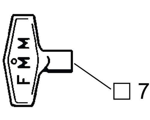 Symbol för frostskydd med nummer 7