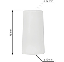 Lampskärm, diameter 37 till 40 millimeter, höjd 75 millimeter