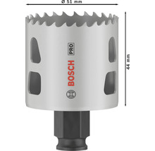 Bosch hålsåg med en diameter på 51 millimeter och en höjd på 44 millimeter.
