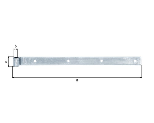 Grindgångjärn med mått