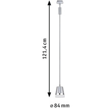 Mått på en pendellampa: höjd 121,4 cm, diameter 84 mm