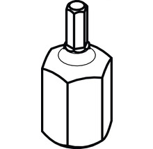 Ventilöverdel för sanitetsinstallation