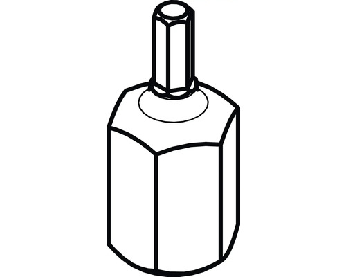 Ventilöverdel för sanitetsinstallation