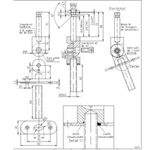 Teknisk ritning av en färdig detalj med måttangivelser.