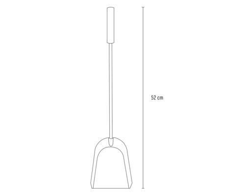 Sopskyffel, 52 cm hög