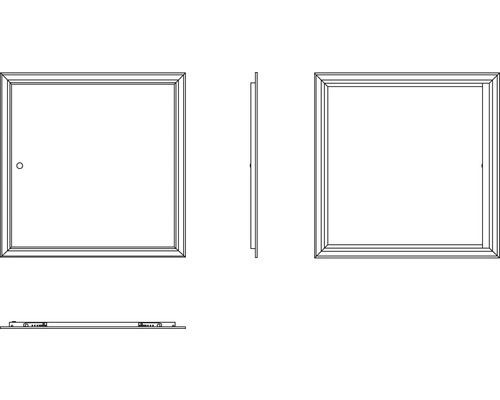 Inspektionslucka i olika vyer.
