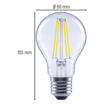 LED-lampa med måtten 60 mm diameter och 105 mm höjd
