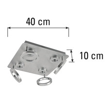 Taklampa med måtten 40 gånger 10 centimeter