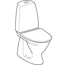 Golvstående toalett med cistern