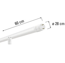 Bild av ett 60 centimeter långt lysrör med en diameter på 28 millimeter