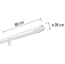 60 centimeters lysrör med 28 millimeter diameter