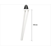 Bordsben av metall, 720 mm hög, lastkapacitet 50 kg