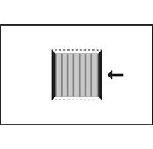 Symbol för montering på insidan av fönsterkarmen