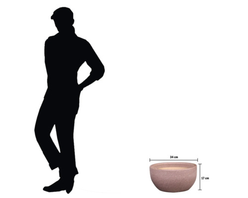 Planteringsskål med måtten 34 x 17 centimeter